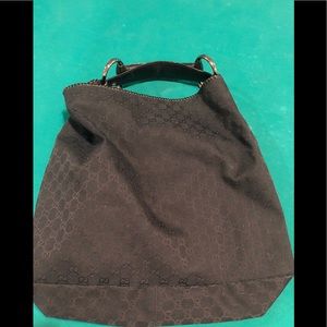 Tom Ford for Gucci Black Horsebit Hobo Bag